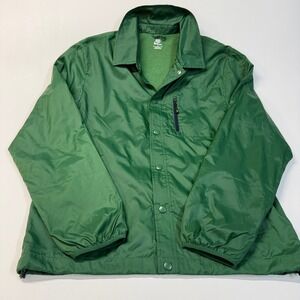 Nike Retro Sportswear Mens Size‎ Medium Green Coach Jacket  Water Resistant